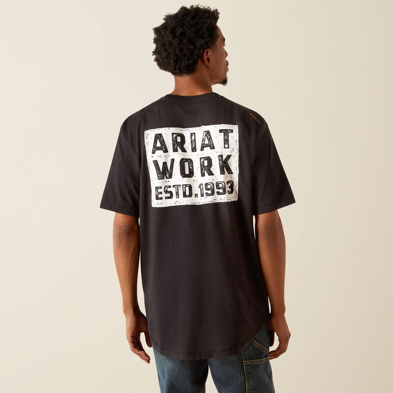 Mns Rebar Cotton Strong Hardhead T-shirt – Black