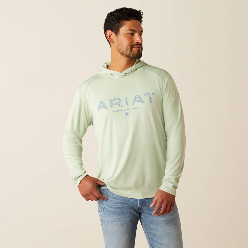 Mns Rebar Sunblocker Craft Hoody – Laurel Green