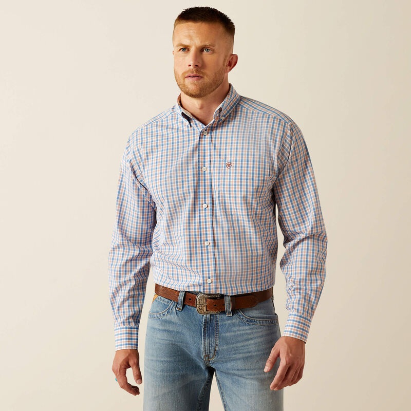 Mns Wf Aaron Classic Fit Shirt – Blue