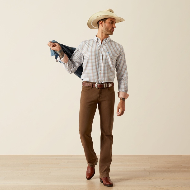 Mns Wf Brendan Fitted Shirt – Light Brown