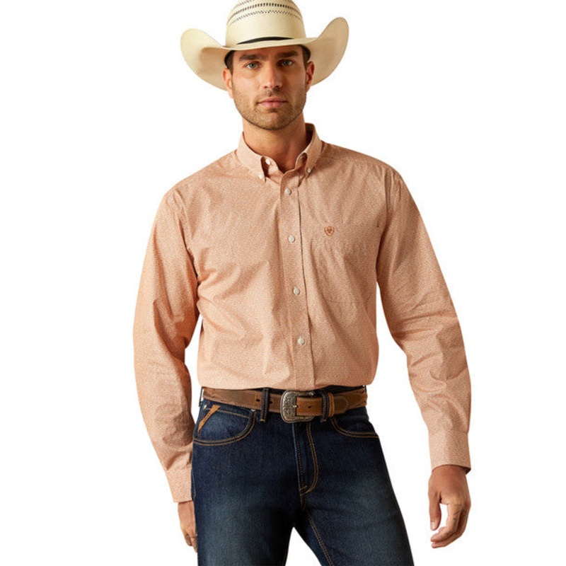 Mns Wf Brysen Classic Fit Shirt – Orange