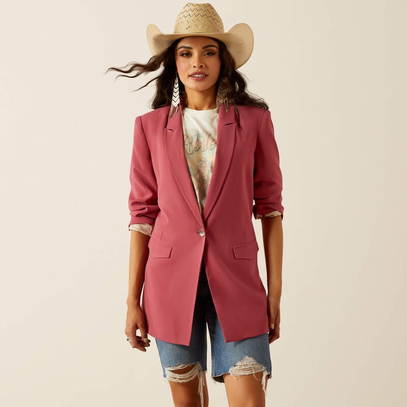 Wms Ella Blazer – Dry Rose|Dry rose|SM REG|MD REG|LG REG|XL REG