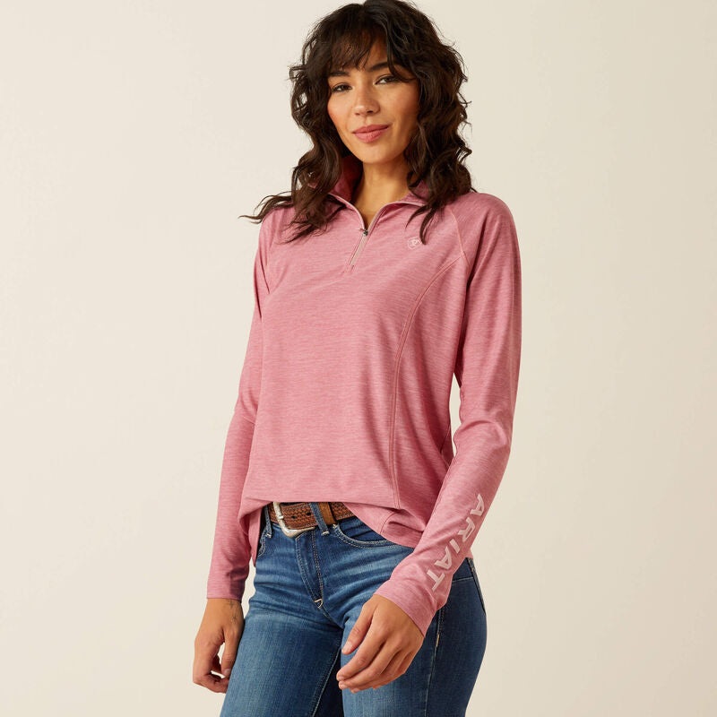 Wms Laguna 1/4 Zip – Rose Wine