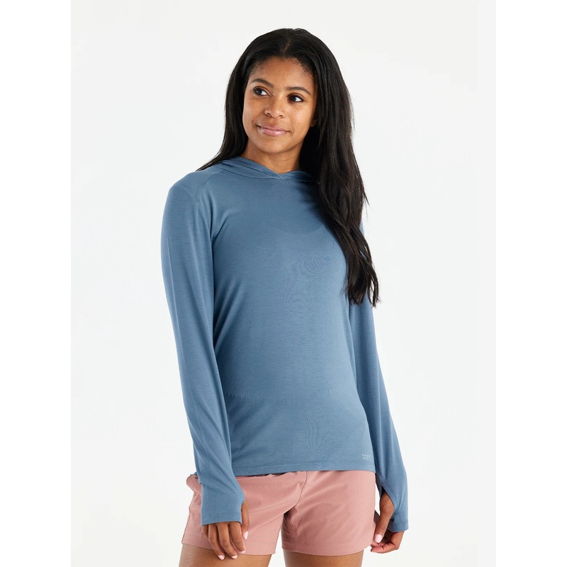 Women’s Bamboo Shade Hoodie II – Slate Blue