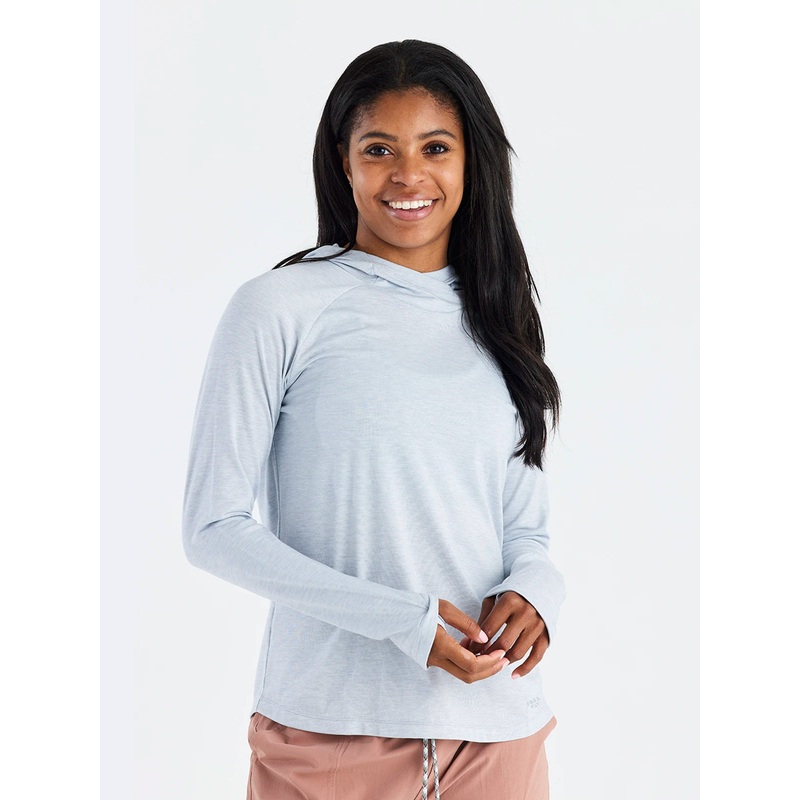 Women’s Elevate Hoodie – Heather Bay Blue