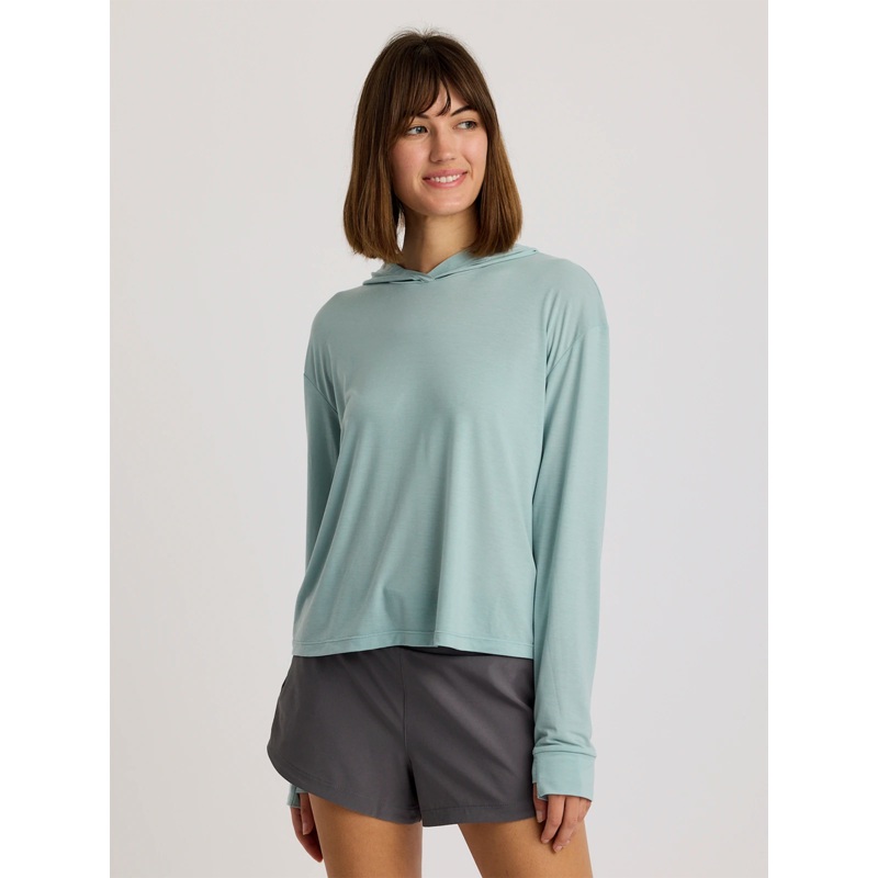Women’s Elevate Lightweight Hoodie – Ocean Mist