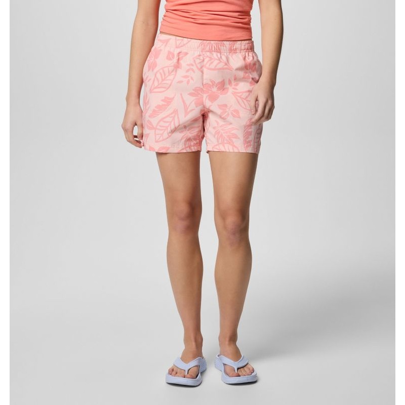 Women’s Sandy River Printed Shorts III – Pink Sand Pasteled Tonal