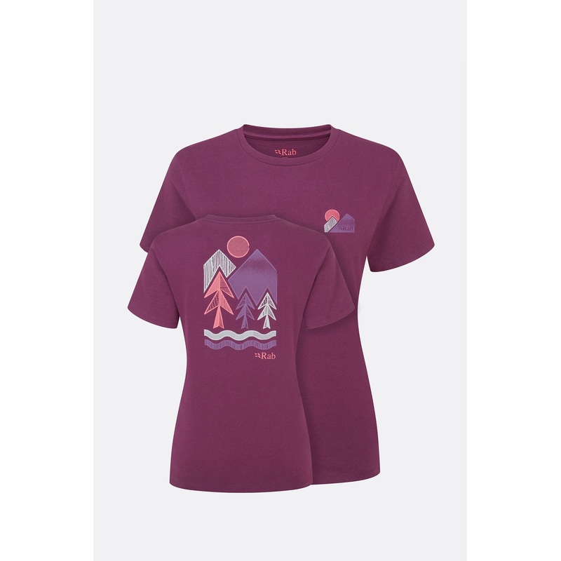 Women’s Tuku Vista Tee – Mulberry