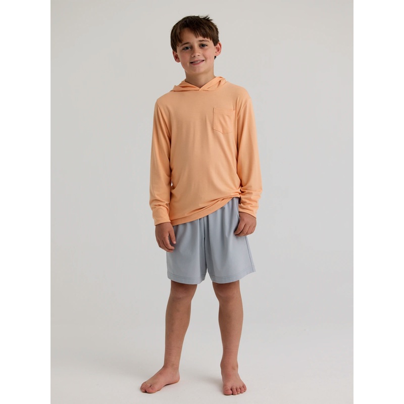 Youth Bamboo Shade Hoodie – Tropic Orange