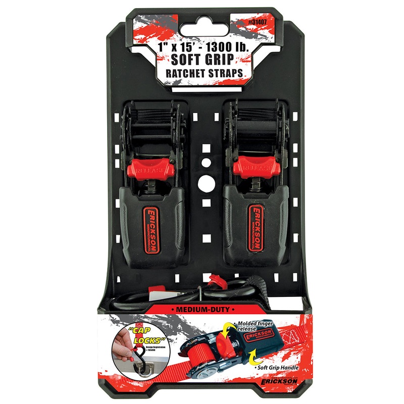 2PK  1 x 15  1300 lb Soft Grip Ratchet