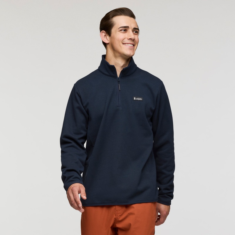 Men’s Envo Fleece Quarter-Zip Pullover – Heather Carbon
