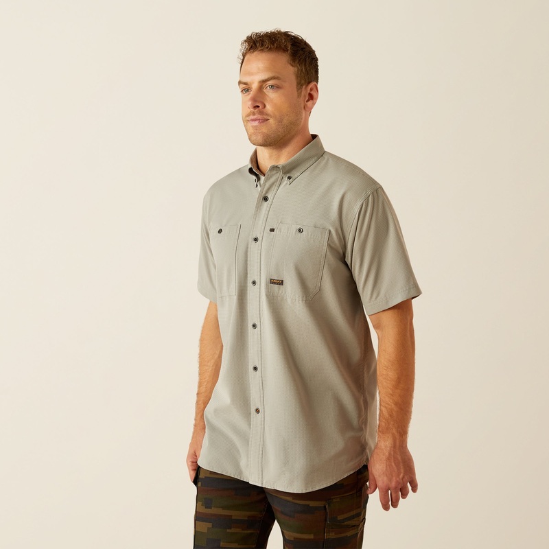 Mns Rebar 360 Airflow Work Shirt – Wild Dove