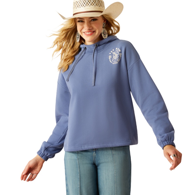 Wms Essential Hoodie – Coastal Fjord