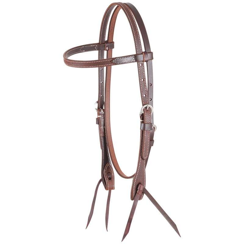 Browband Headstall 5/8-inch – Chestnut Roughout