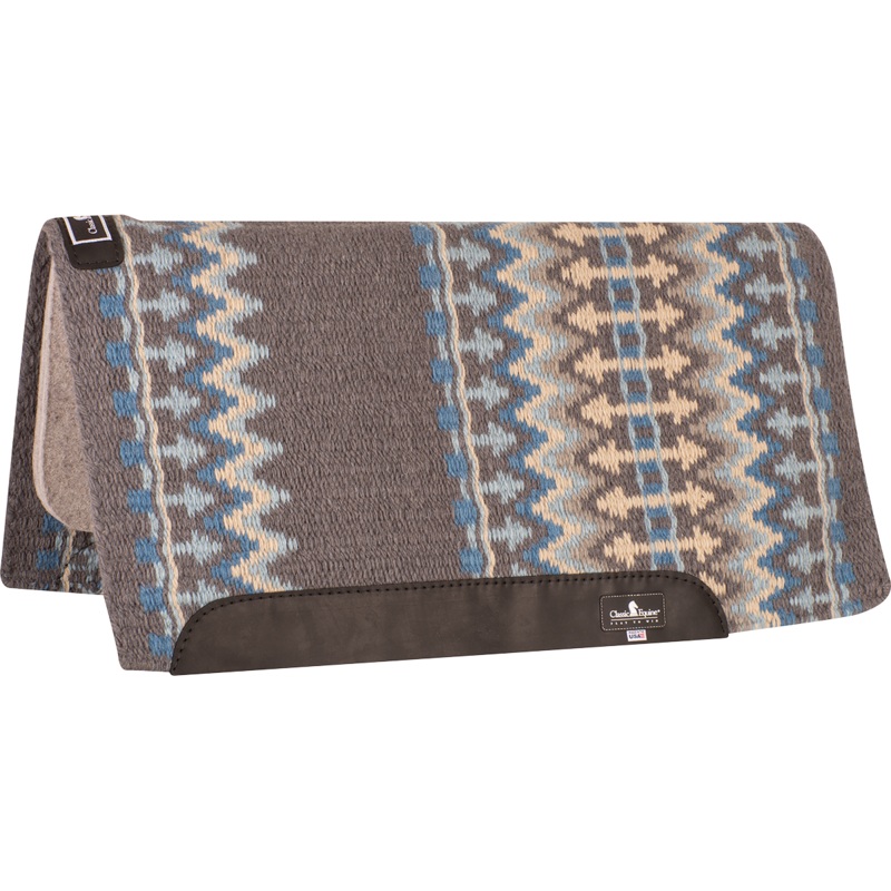 Classic Blanket Straight Pad – Charcoal / Malibu Blue
