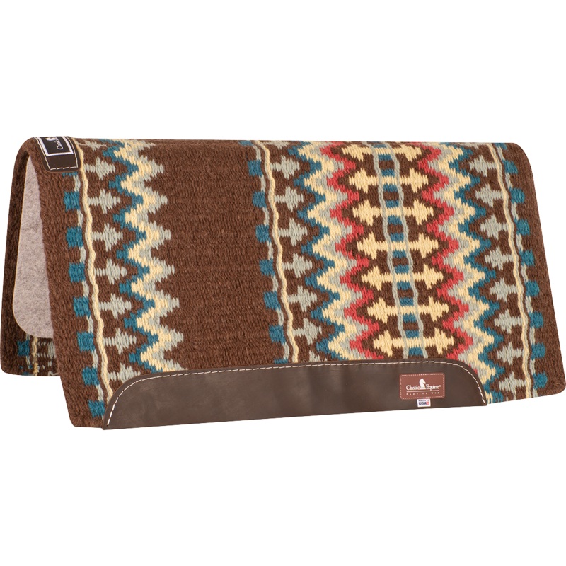 Classic Blanket Straight Pad – Chestnut / Lemon