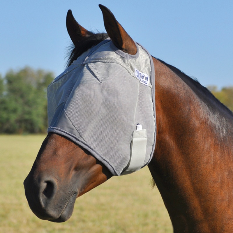 Crusader Fly Mask|Grey|Arabian