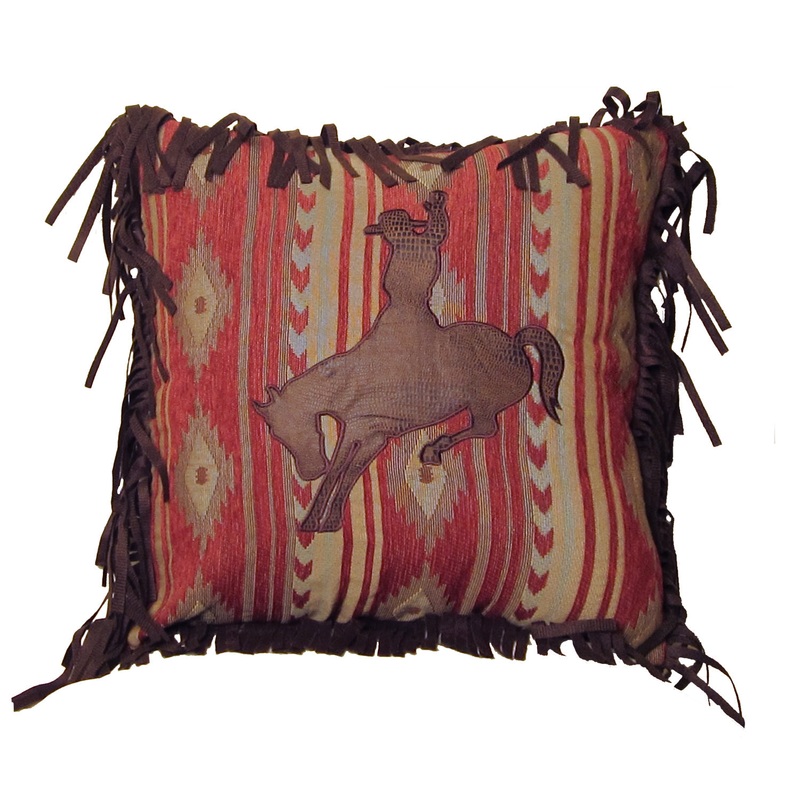 Bronc Pillow|Redbrown