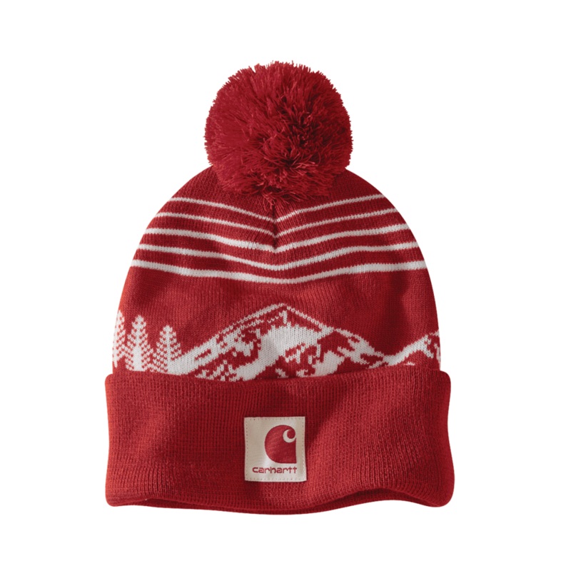 Knit Pom Mountain Beanie – Crabapple
