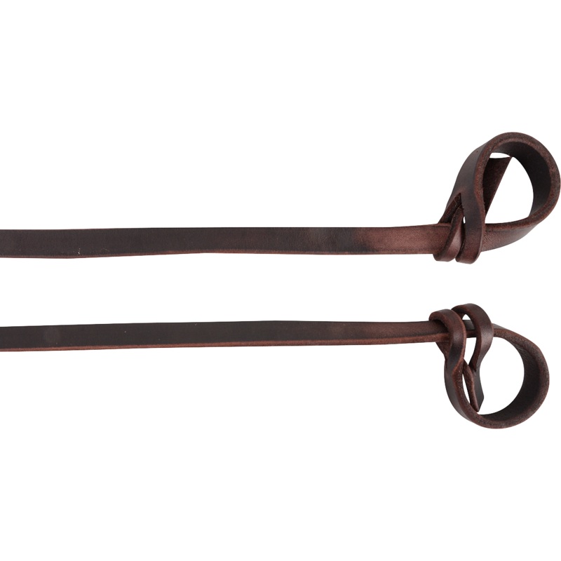 Latigo Split Reins with Looped Ends
