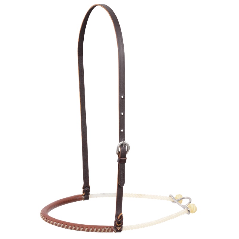 Single Rope Noseband Rawhide Lace -Natural