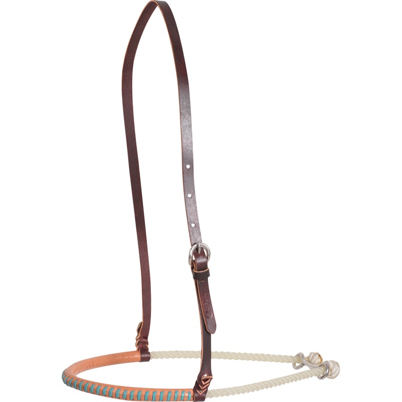 Single Rope Noseband – Turquoise Lace