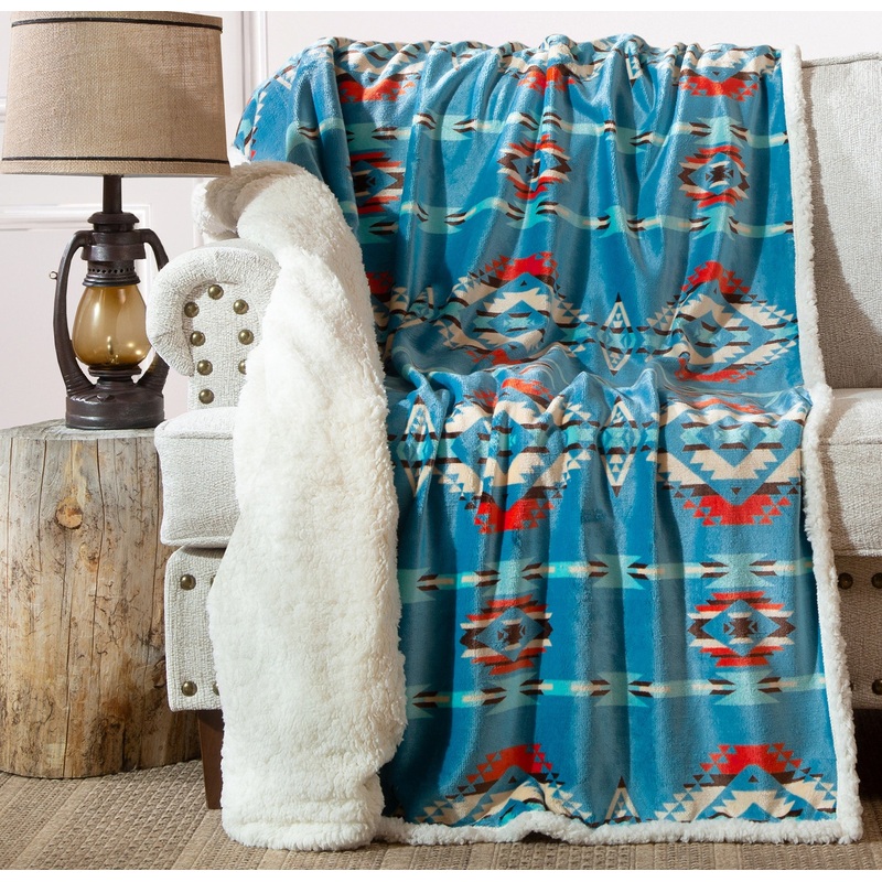 Throw Turquoise Southwest|Turuqoise sw
