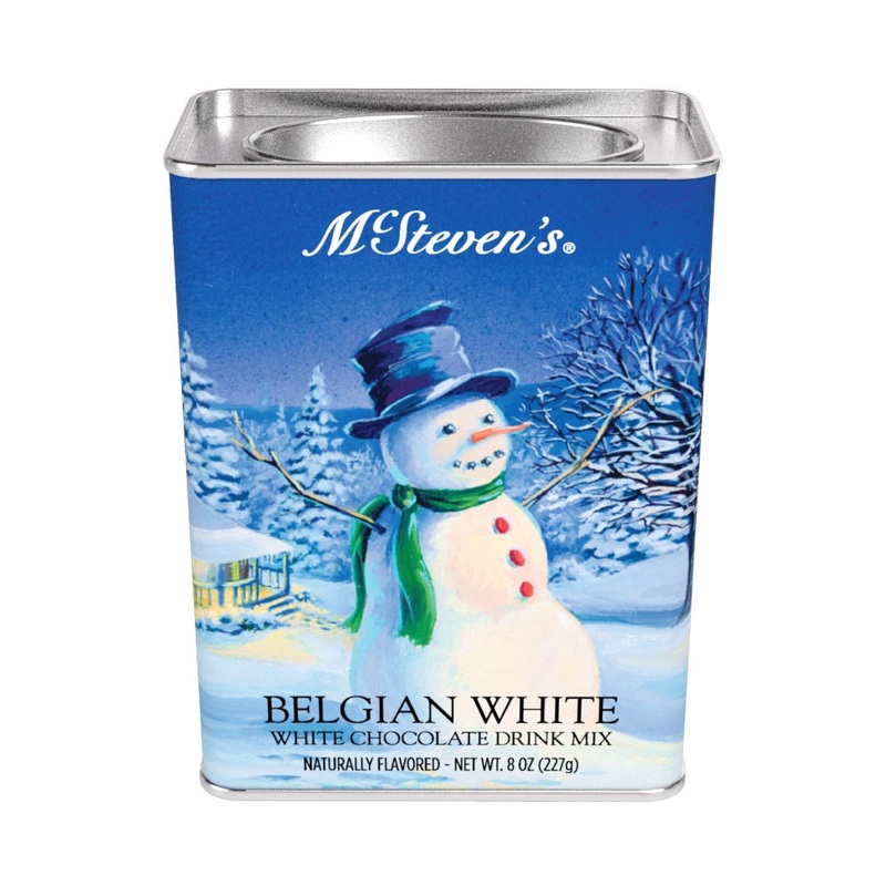 White Christmas Snowman Belgian White Hot Chocolate