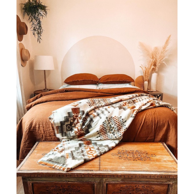 Andes Beach Blanket|Stone rust ivory
