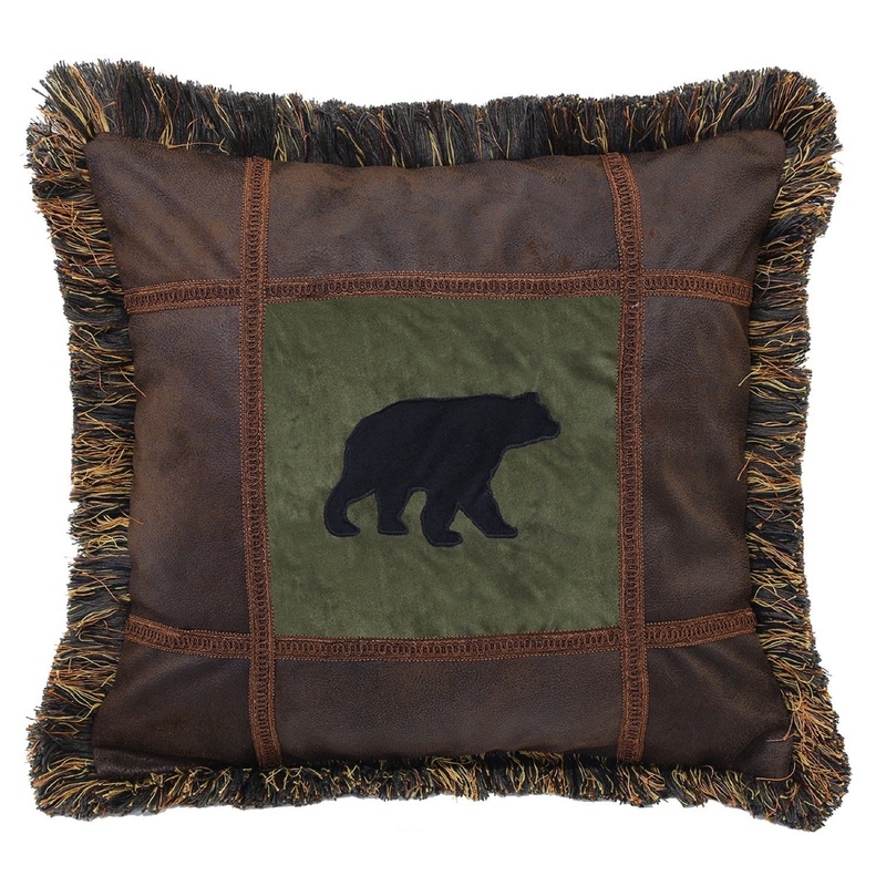 Bear On Pine Pillow|18X18