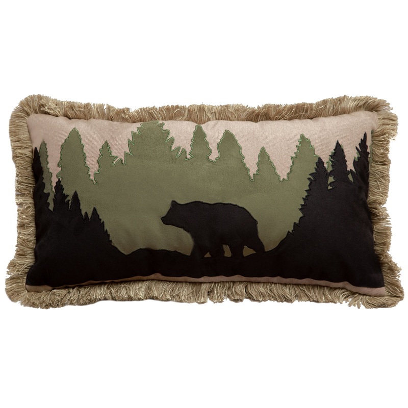 Bear Scene Pillow|14X26