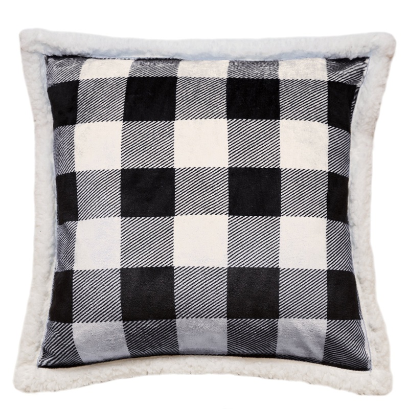 Lumberjack Black White Pillow|Black white|18X18