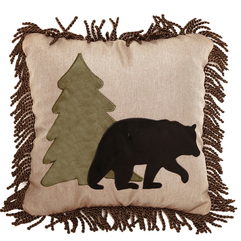 Pillow Bear And Tree|18X18