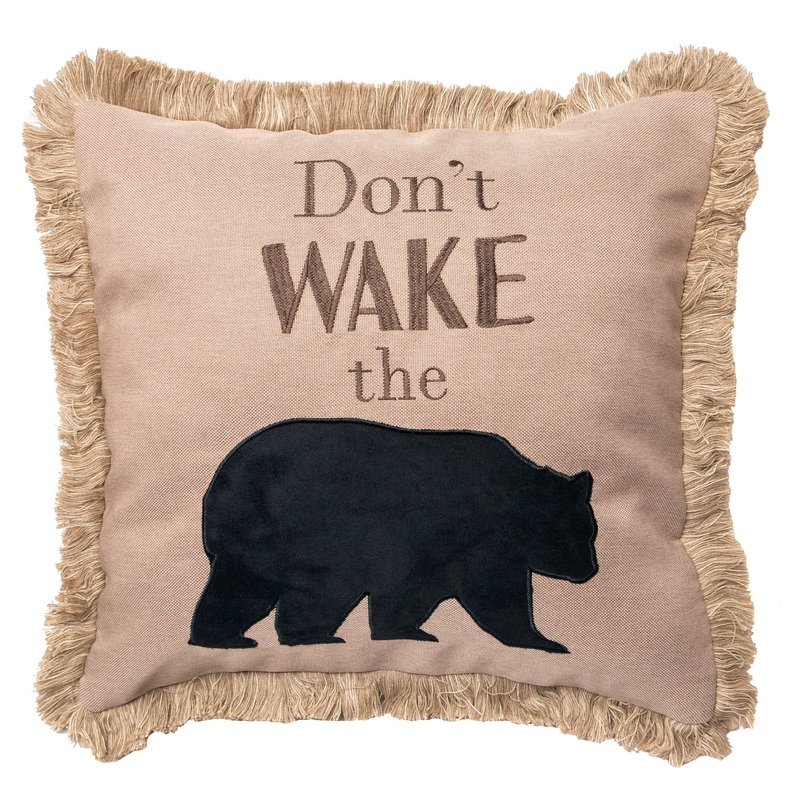 Pillow Dont Wake The Bear|18X18