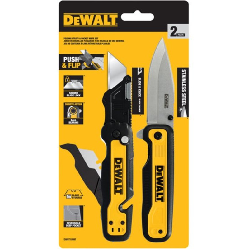 Push & Flip Utility Knife – Flip Out Knife Set