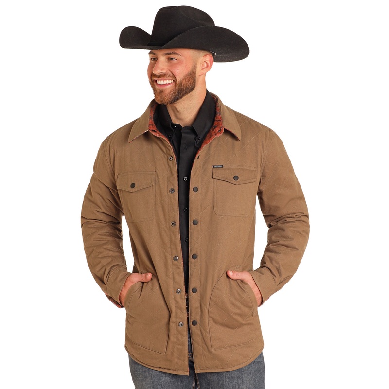 Reversible Aztec Herringbone Jacket – Brown