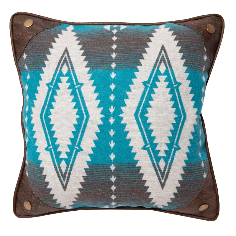 Turquoise Earth Diamond Pillow