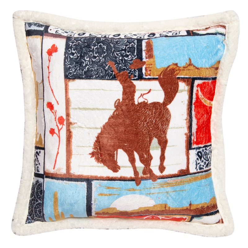 Vintage Western Pillow|Turquoise|16X20