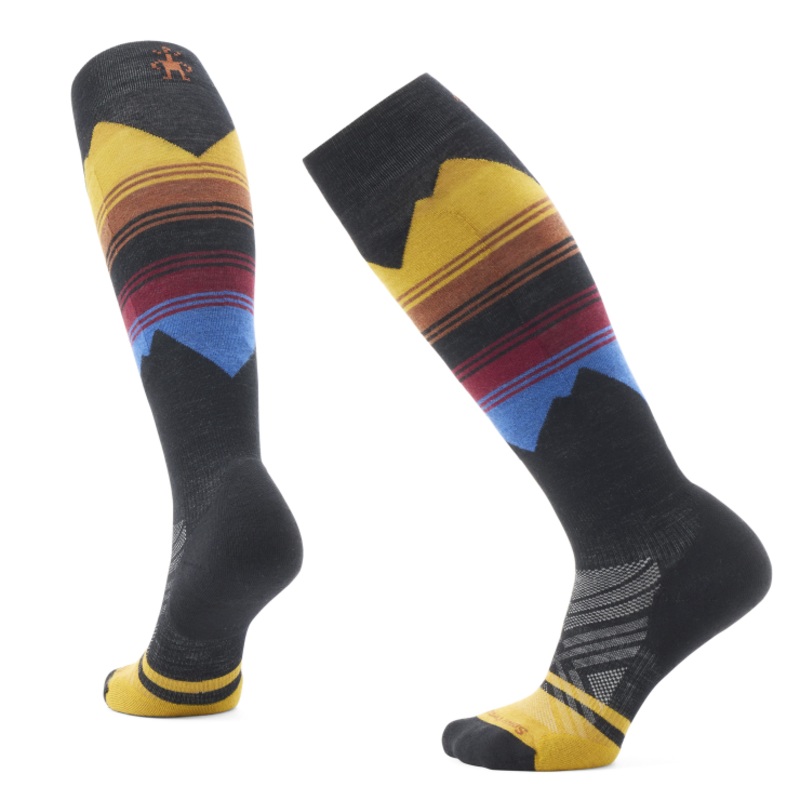 Women’s Ski Targeted Cushion Pattern Over-the-Calf Sock – Honey Gold