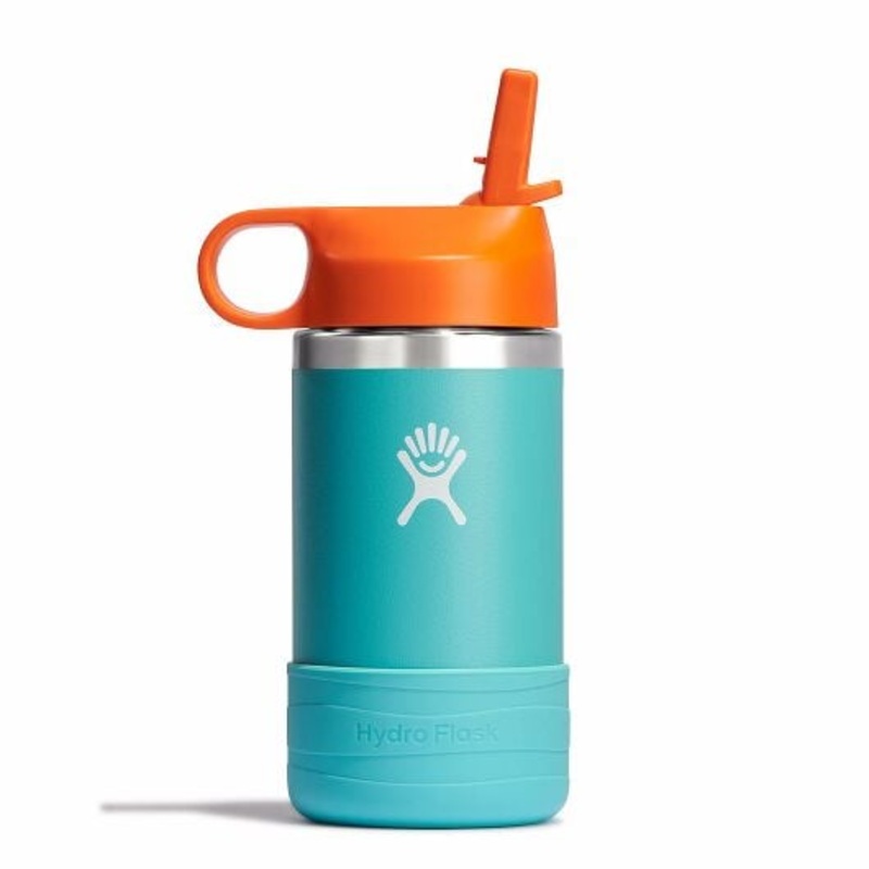 Kids Wide Mouth Straw Lid Bottle And Boot 12 Oz – Seaspray