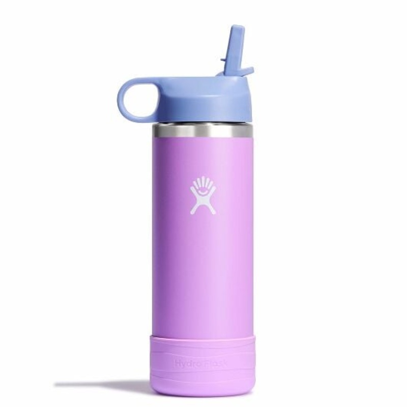 Kids Wide Mouth Straw Lid Bottle And Boot – 18 Oz Anemone