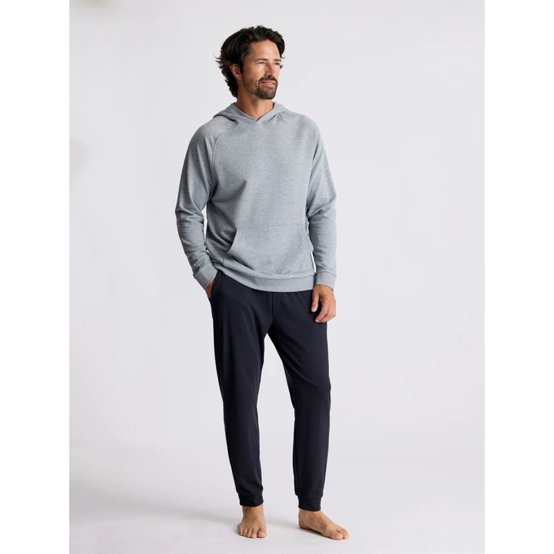 Men’s Bamboo Lightweight Fleece Hoodie – Heather Grey