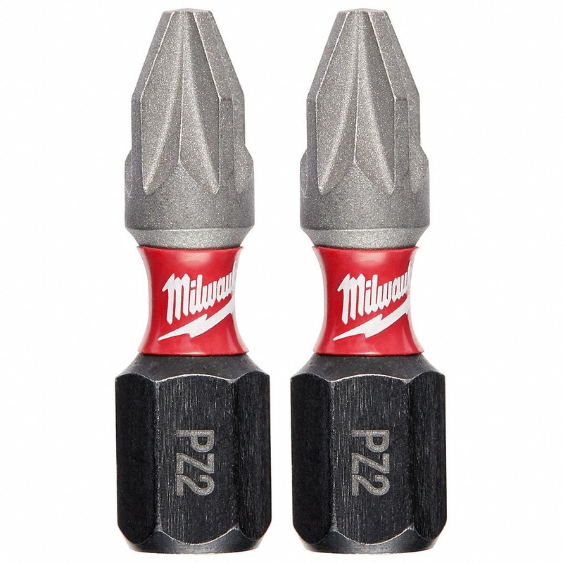Shockwave 1 In. Impact Pozidriv #2insert Bits (2pk)