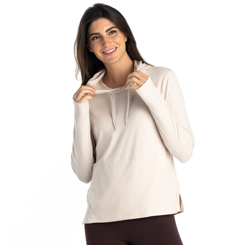 Women’s Bamboo Flex Hoodie – Stone