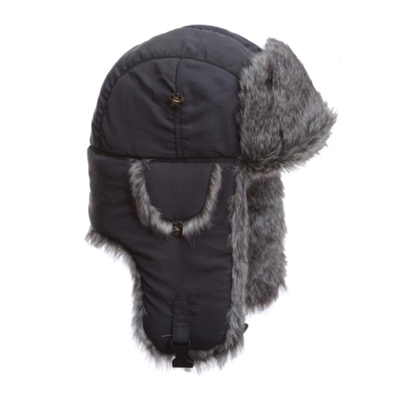 Bomber with Faux Fur – Grey Supplex