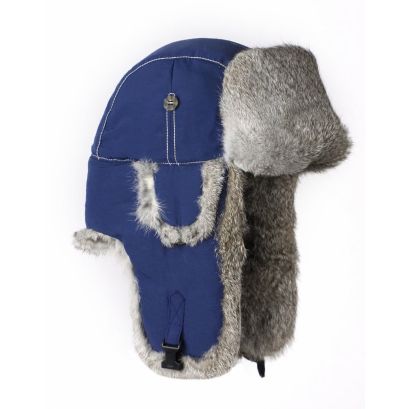 Kids’ Supplex Bomber – Navy with Grey Fur