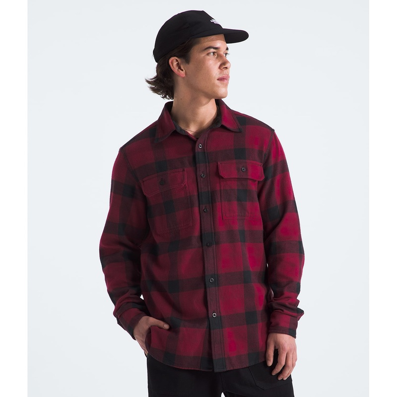 Men’s Arroyo Flannel Shirt – Beetroot TNF Shadow Small Plaid