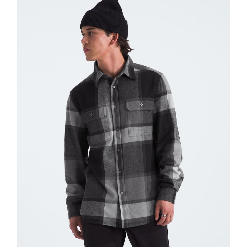 Men’s Arroyo Flannel Shirt – Smoked Pearl Macro Plaid