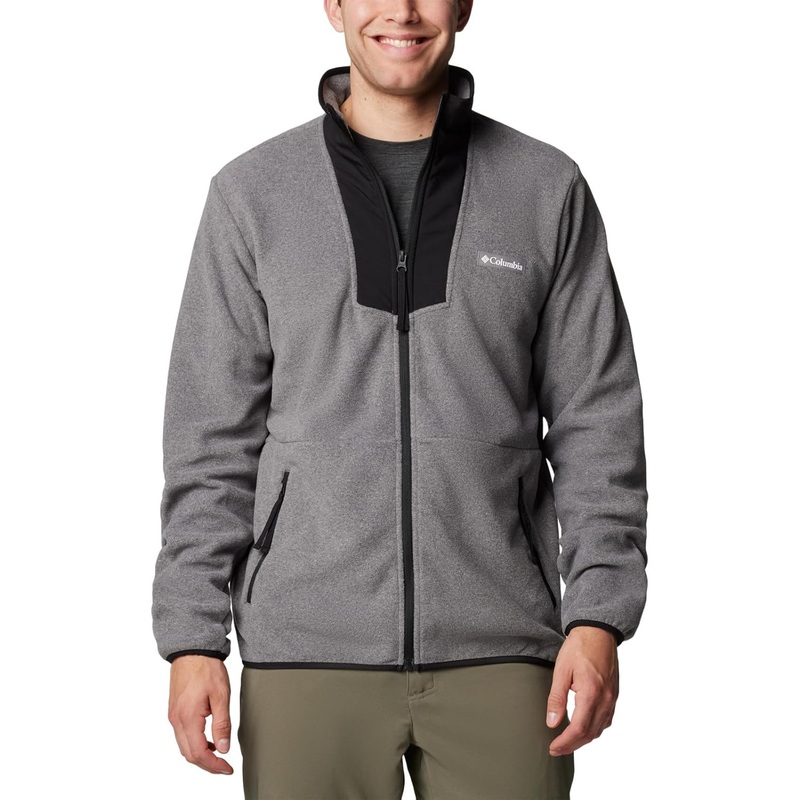 Men’s Sequoia Grove Full-Zip Fleece – City Grey Heather/Black