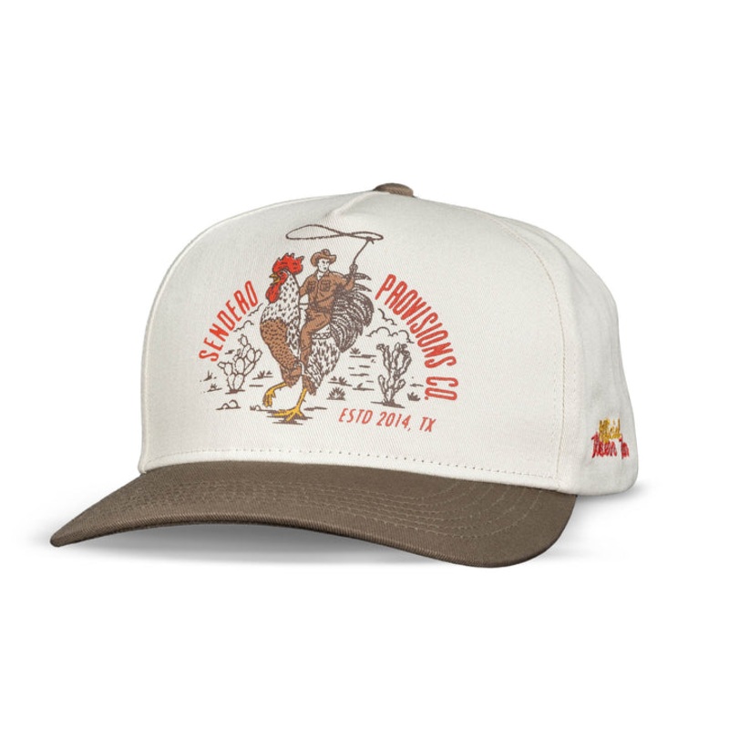 Official Western Hat – White / Brown